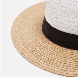 zara raffia hat